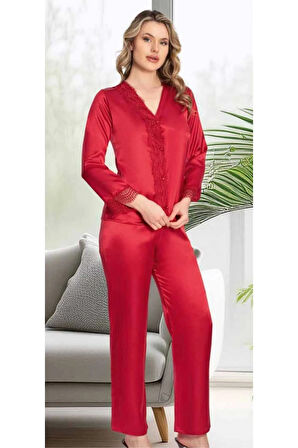 Kutulu Çeyizlik Saten Dantelli Altılı Set-355