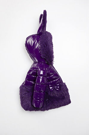 YENİ Tavşan Kulaklı Su İtici Fermuarlı Cepli Kalın Kar Kapüşonlu Kışlık Kız Bebek Mont Çocuk Kaban