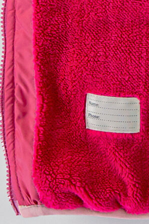 Tavşan Şişme İçi Peluş Kürklü Fermuarlı Cepli Kalın Kar Kapüşonlu Kışlık Kız Bebek Mont Çocuk Kaban