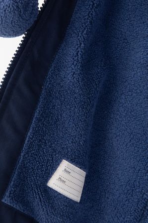 Atkılı İçi Peluş Kürklü Cepli Kapitone Kalın Kapüşonlu Kar Kışlık Şişme Erkek Bebek Mont Çocuk Kaban
