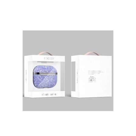 Onegif Apple Airpods 3 (3.nesil) Bright Simli Airpods Kapak - Pembe