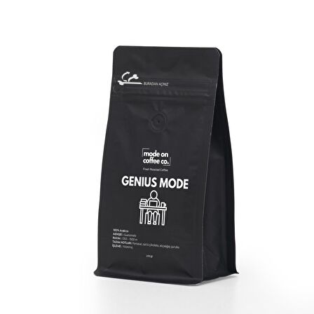 Genius Mode Sert İçim Kağıt Filtre Guatemala Filtre Kahve 200 gr