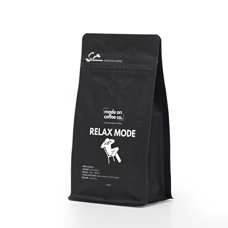 Relax Mode Yumuşak İçim Kağıt Filtre Colombia Filtre Kahve 200 gr