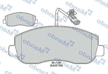 Mando MBF015042 Ön Fren Balatası Master III 10-Movano 10- 93167551