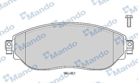Mando MBF015048 Ön Fren Balatası Traffic III 1.6 DCI 2015- 4423587