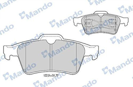 Mando MBF015221 Fren Balatası Arka 123mm Vectra C Megane II Focus C-Max AV612M008A