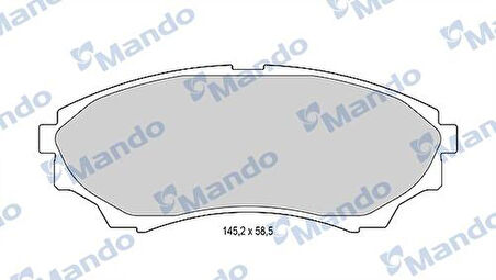 Mando MBF015234 Ön Fren Balatası Mazda 4x4 B 2500 Ranger 02-06 2.5TD 3.0TD 06-11 1356600