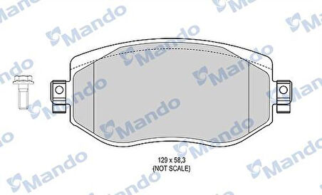 Mando MBF015304 Ön Fren Balatası Renault Megane IV 1.2 TCE 1.3 TCE 1.5 DCI 1.6 16V 2016- 410603407R