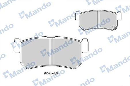 Mando MBF015336 Arka Fren Balatası Ssangyong Actyon 2.0 2.3 2.7 2005-Daewoo Musso-Rexton 48413090A01