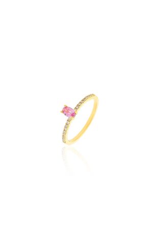 0,50 ct Pırlanta-Topaz Yüzük