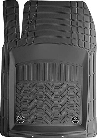 SsanYoung Korando Sports 4D Havuzlu Oto Paspas Modern Serisi Kesilebilir Model SİYAH