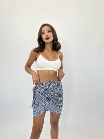 MODA ŞEHRİ 6262 ETEK-MAVİ