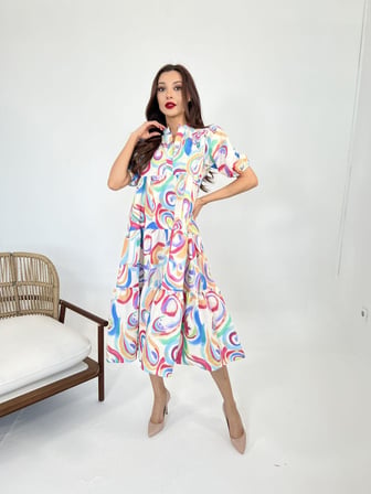 MODA ŞEHRİ 5522 ELBİSE-LATİNA