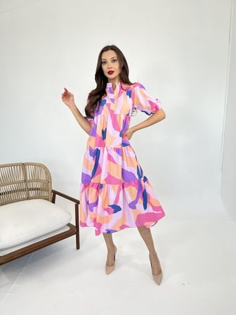 MODA ŞEHRİ 5522 ELBİSE-SASSARİ