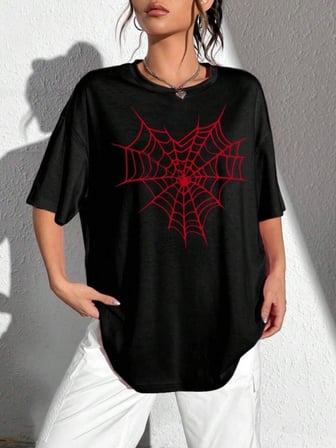 MODA ŞEHRİ Baskılı T-shirt - Siyah