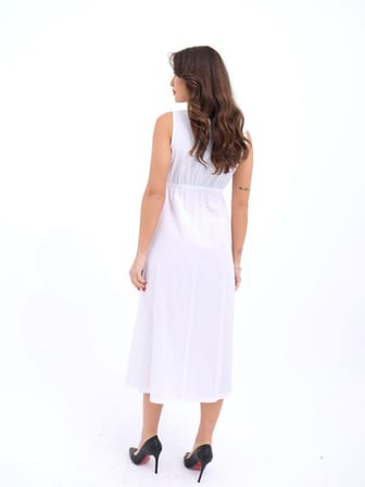 MODA ŞEHRİ 6510 ELBİSE-BEYAZ