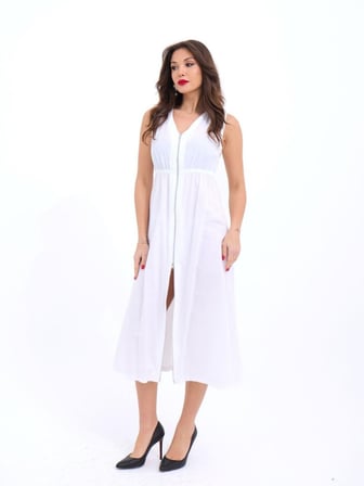 MODA ŞEHRİ 6510 ELBİSE-BEYAZ