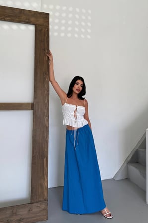 MODA ŞEHRİ ETEK ŞANEL BOY SOFT KUMAŞ - Saks