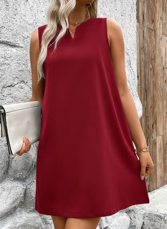MODA ŞEHRİ Kadın Askılı V Yakalı Geniş Kesim Detaylı Kısa Janjan Krep Elbise
