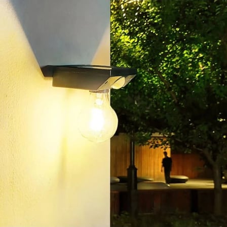 Solar Sensörlü LED Ampul Lamba - Güneş Enerjili - Dış Mekan Aydınlatma