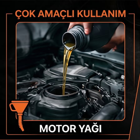 Çelik Süzgeçli Huni - Spiralli ve Sabit Borulu - 2.2 Litre Kapasite