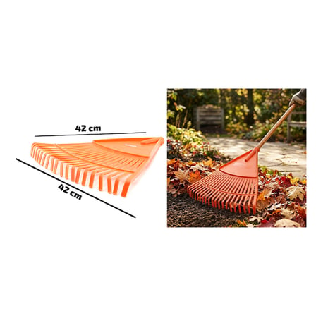 20 Dişli Yaprak Tırmığı - Plastik - 42 cm Genişlik