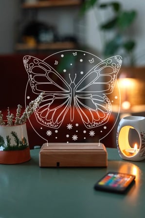 Kelebek Hediyelik Gece Lambası