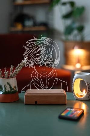 My Hero Academia Shoto Todoroki 16 Renk Gece Lambası
