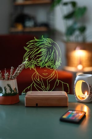 My Hero Academia Shoto Todoroki 16 Renk Gece Lambası