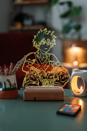 My Hero Academia Katsuki Bakugo 16 Renk Gece Lambası