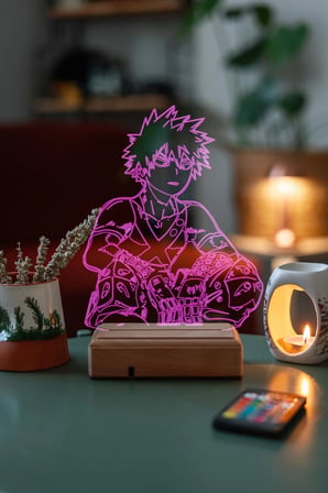 My Hero Academia Katsuki Bakugo 16 Renk Gece Lambası