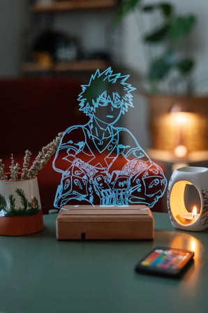My Hero Academia Katsuki Bakugo 16 Renk Gece Lambası