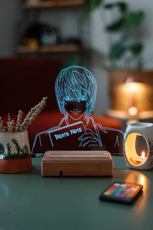 Death Note Light Yagami 16 Renk Gece Lambası