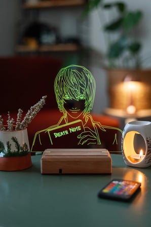 Death Note Light Yagami 16 Renk Gece Lambası