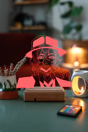 Bungo Stray Dogs Chuuya Nakahara 16 Renk Gece Lambası