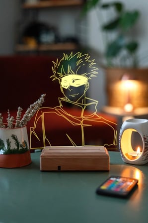 Gojo Satoru Jujutsu Kaisen 16 Renk Gece Lambası
