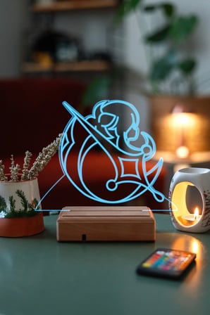 Genshin Impact Lumine Constellation 16 Renk Gece Lambası