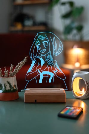 Uraraka Gravitty MyHeroo Academiaa Kumandalı LedLamba