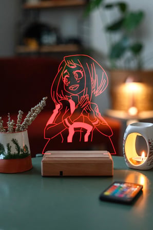 Uraraka Gravitty MyHeroo Academiaa Kumandalı LedLamba