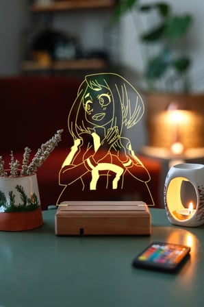 Uraraka Gravitty MyHeroo Academiaa Kumandalı LedLamba