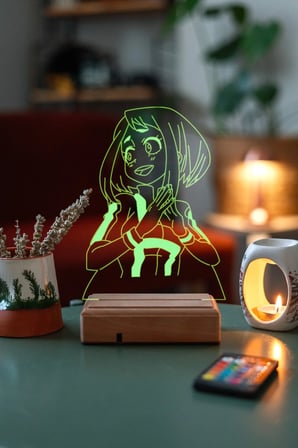 Uraraka Gravitty MyHeroo Academiaa Kumandalı LedLamba