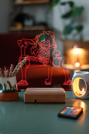 Monkey D.luffy One Piece Anime Masa Lambası