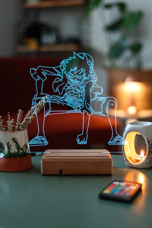 Monkey D.luffy One Piece Anime Masa Lambası