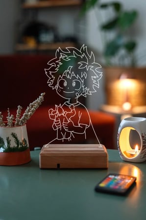 HeroAcademia Deku-Izuku Midoriya 16 Renkli Gece Lambası