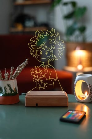 HeroAcademia Deku-Izuku Midoriya 16 Renkli Gece Lambası
