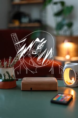 Naruto Itachi Uchiha Hediye 16 Renk Kumandalı Anime Gece Lambası