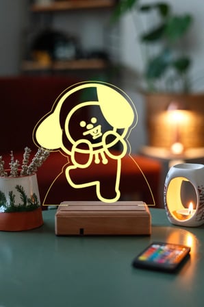 Bt21 Chimmy Bts Jimin 16 Renk Kumandalı Gece Lambası