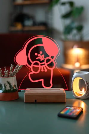 Bt21 Chimmy Bts Jimin 16 Renk Kumandalı Gece Lambası