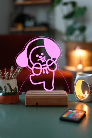 Bt21 Chimmy Bts Jimin 16 Renk Kumandalı Gece Lambası