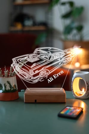 3d Klasik Araba 16 Renk Gece Lambası